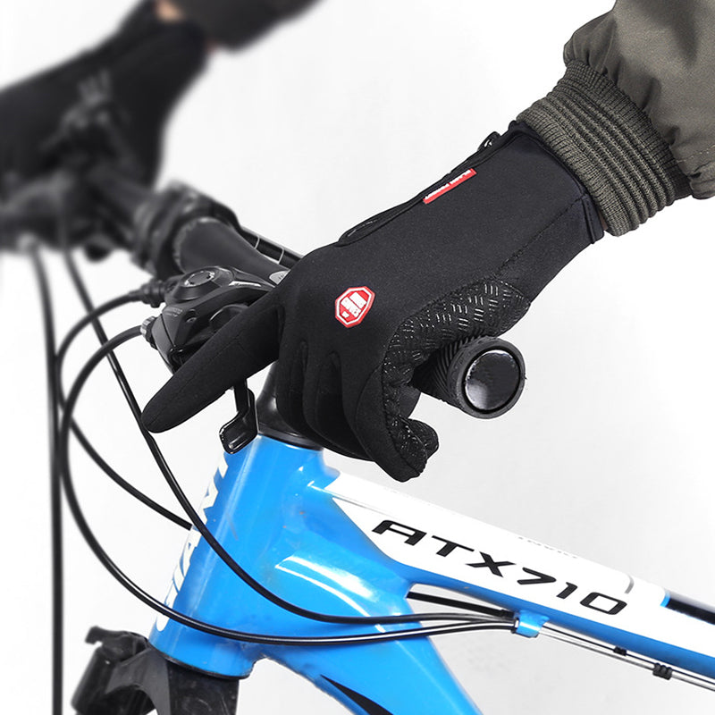 Winter Gloves Touch Screen Riding Motorcycle Sliding Waterproof Sports Gloves With Fleece - image 2