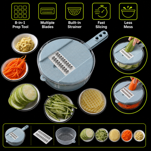 DailyScroll PrepNest™ 8-in-1 Slicer Set