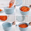 8 In 1 Mandoline Slicer Vegetable Slicer Potato Peeler Carrot Onion Grater With Strainer Vegetable Cutter Kitchen Accessories thumbnail