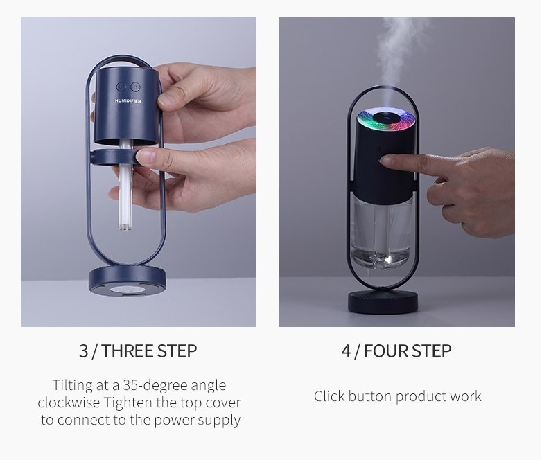 Magic Shadow USB Air Humidifier For Home With Projection Night Lights Ultrasonic Car Mist Maker Mini Office Air Purifier - image 6
