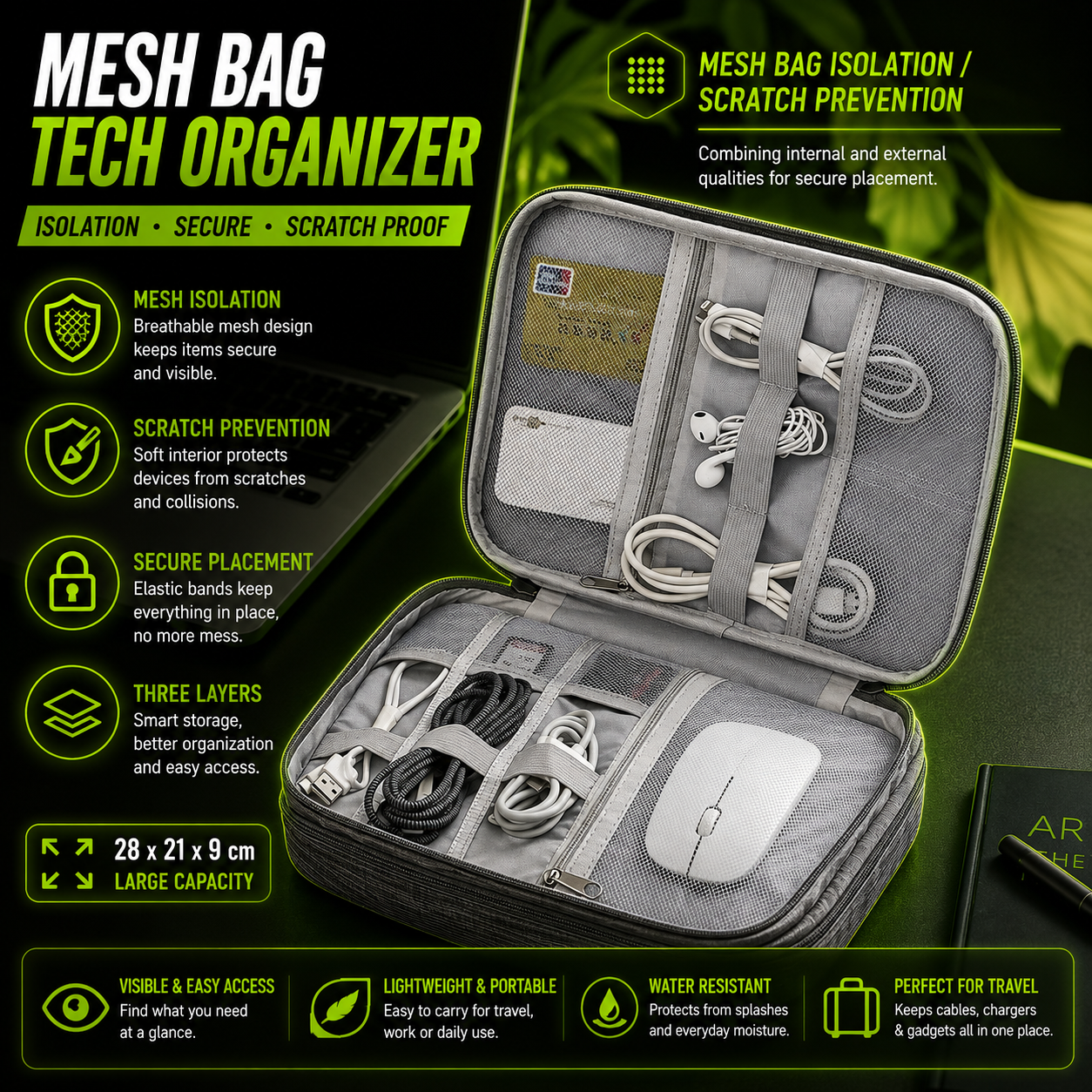 DailyScroll CableNest™ Tech Organizer - image 5
