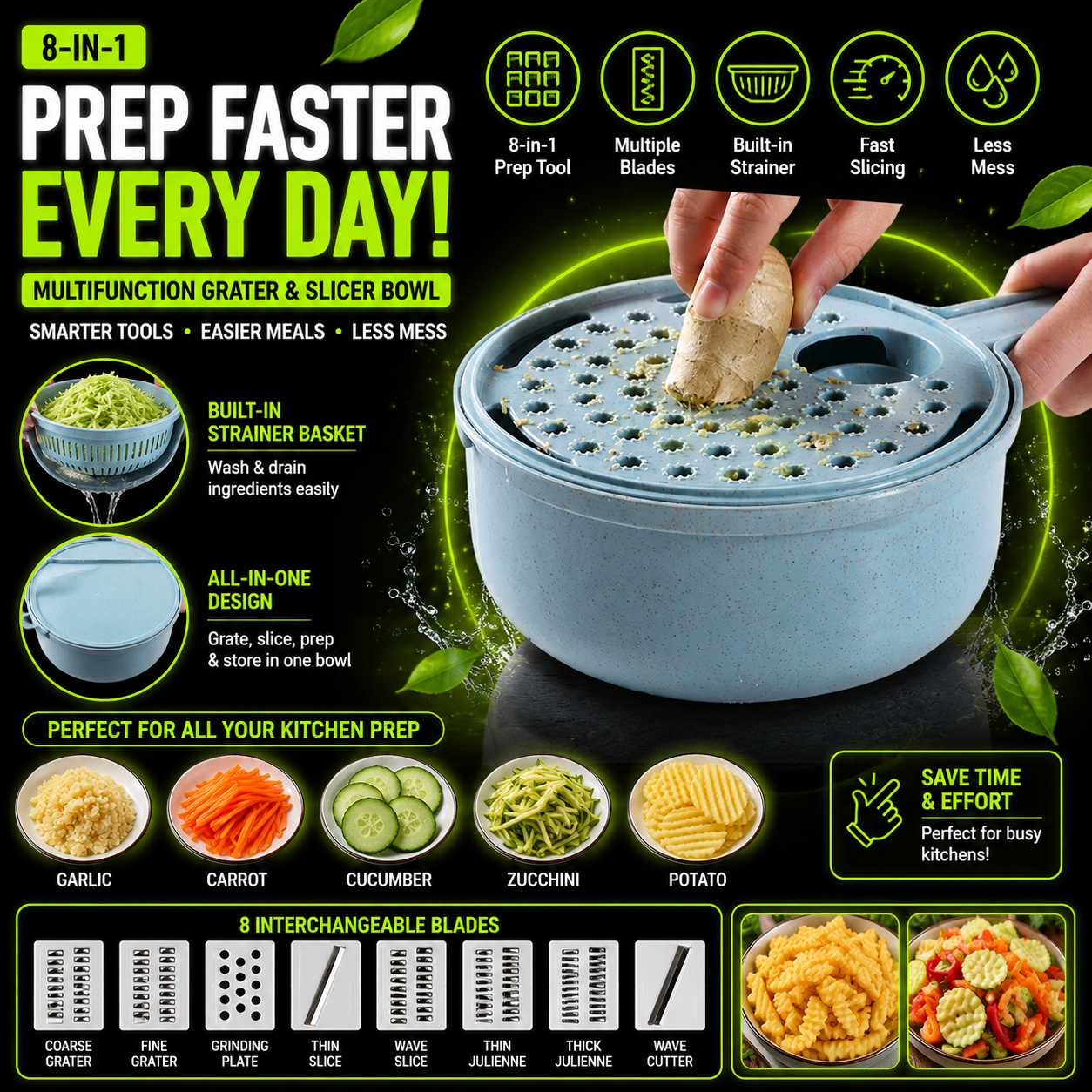 DailyScroll ChopMate™ 8-in-1 Prep Station - image 2