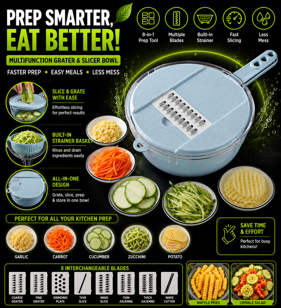 DailyScroll ChopMate™ 8-in-1 Prep Station - image 4