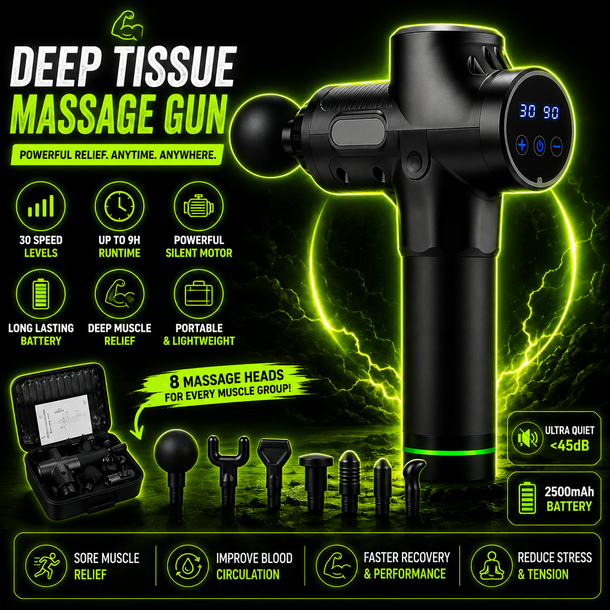 DailyScroll PulsePro™ Massage Gun - image 1