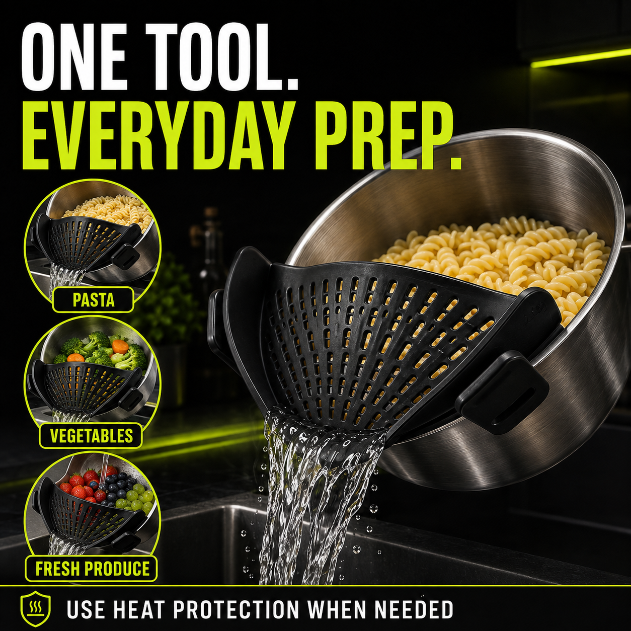 DailyScroll SnapStrain™ Clip-On Pot Strainer - image 4