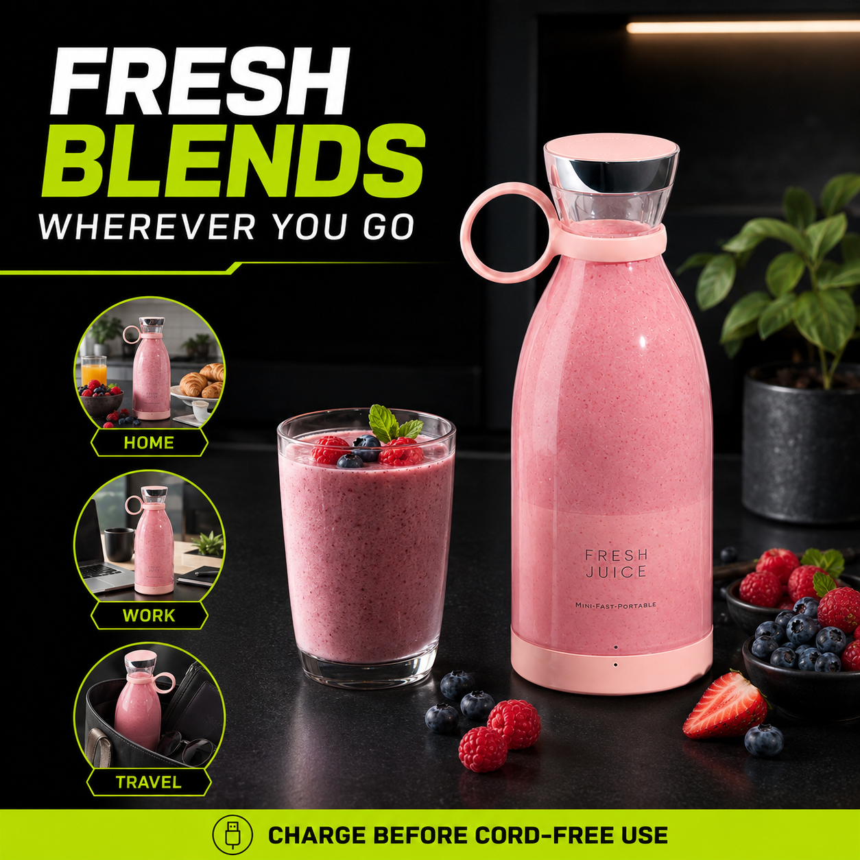 DailyScroll BlendGo™ Portable Personal Blender - image 4