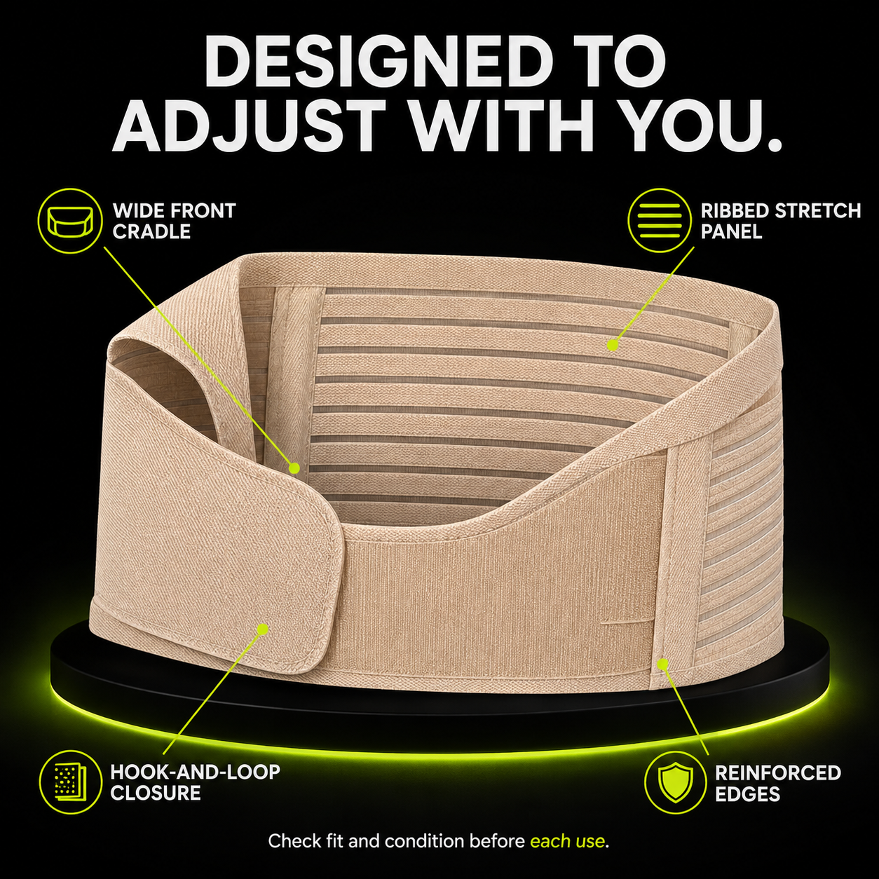 DailyScroll BumpEase™ Maternity Support Belt - image 2