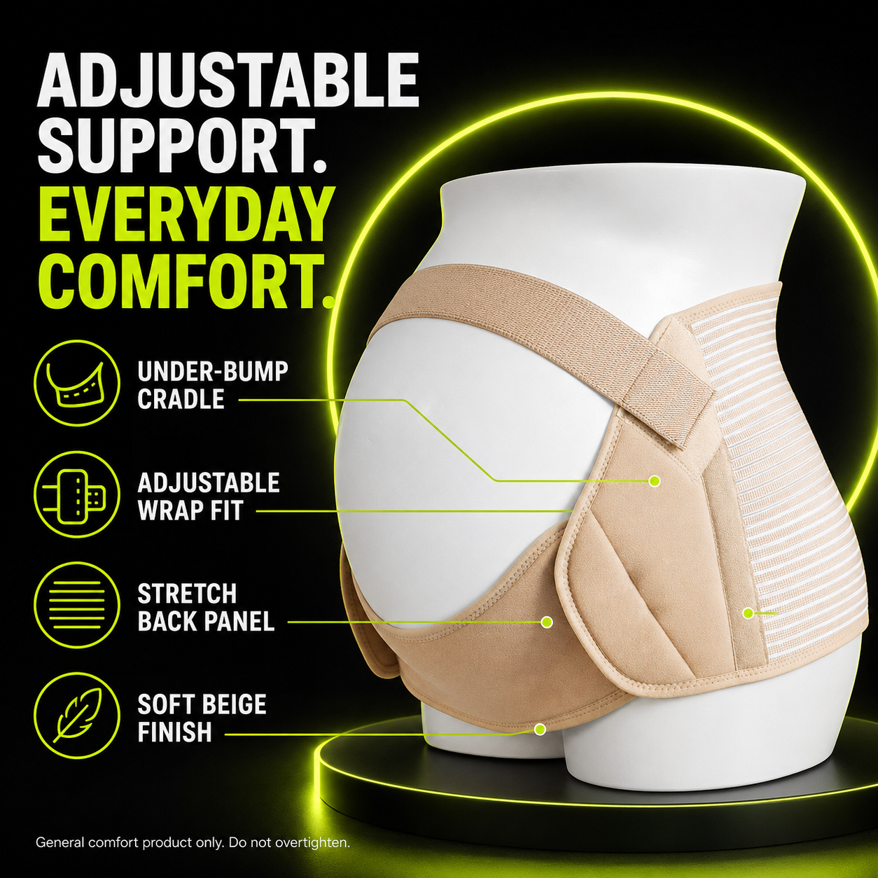 DailyScroll BumpEase™ Maternity Support Belt - image 1