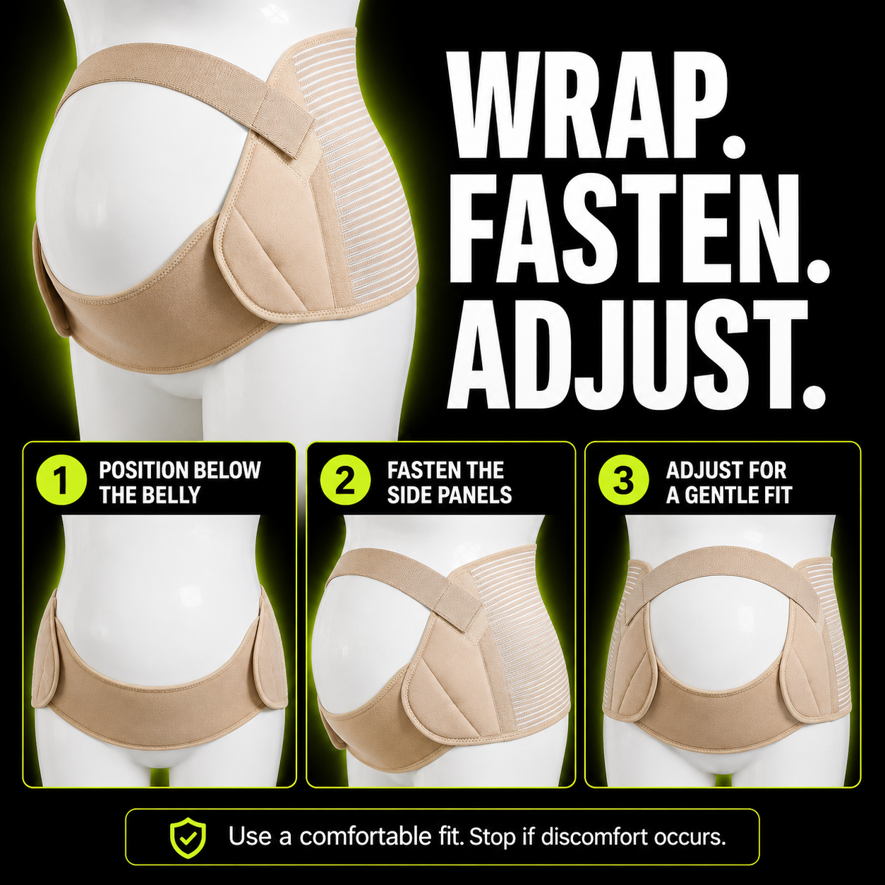 DailyScroll BumpEase™ Maternity Support Belt - image 3