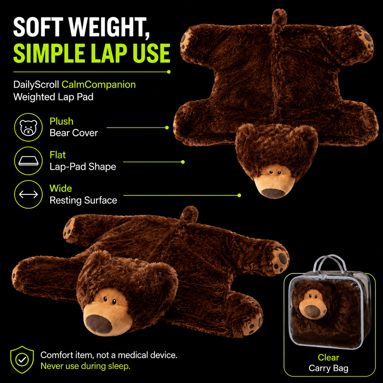 DailyScroll CalmCompanion™ Weighted Lap Pad - image 2