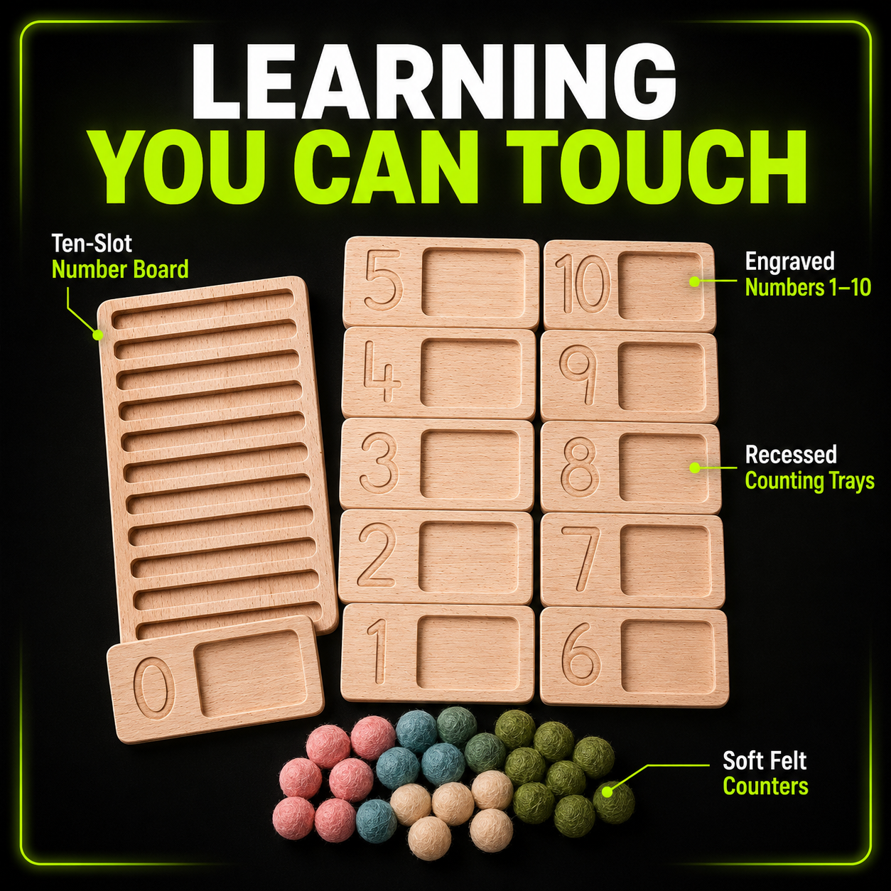 DailyScroll CountCraft™ Montessori Counting Board - image 2