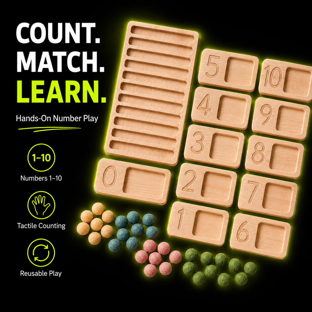 DailyScroll CountCraft™ Montessori Counting Board