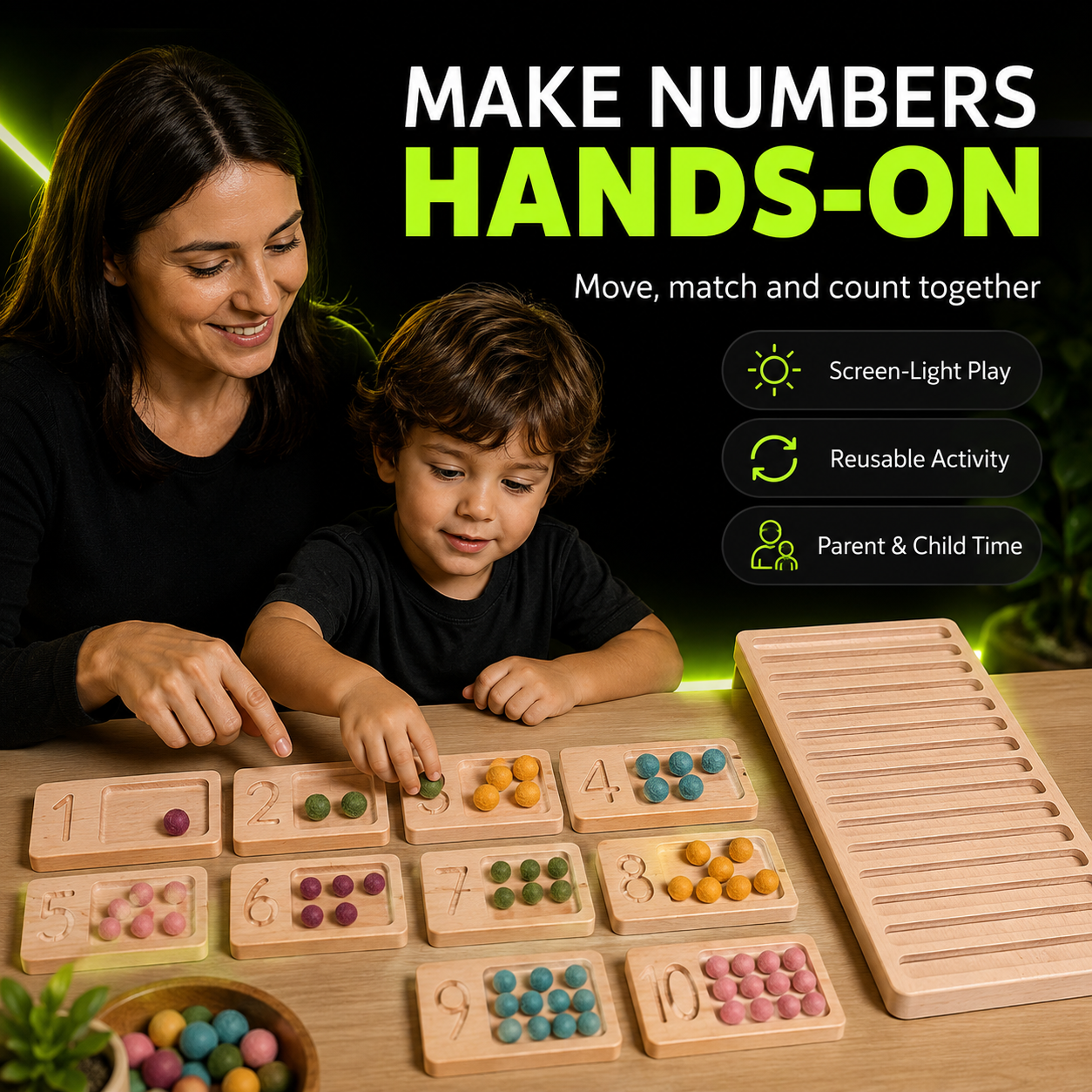 DailyScroll CountCraft™ Montessori Counting Board - image 4