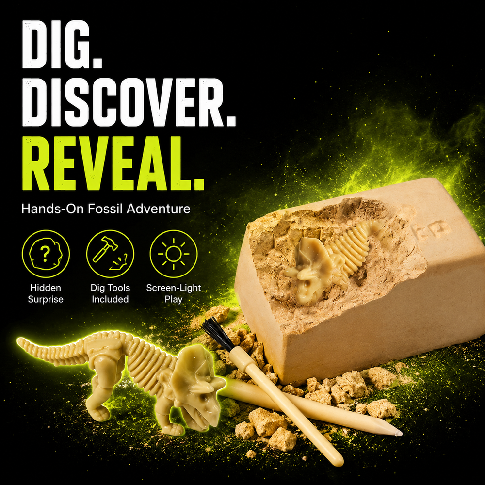 DailyScroll DinoQuest™ Fossil Dig Kit