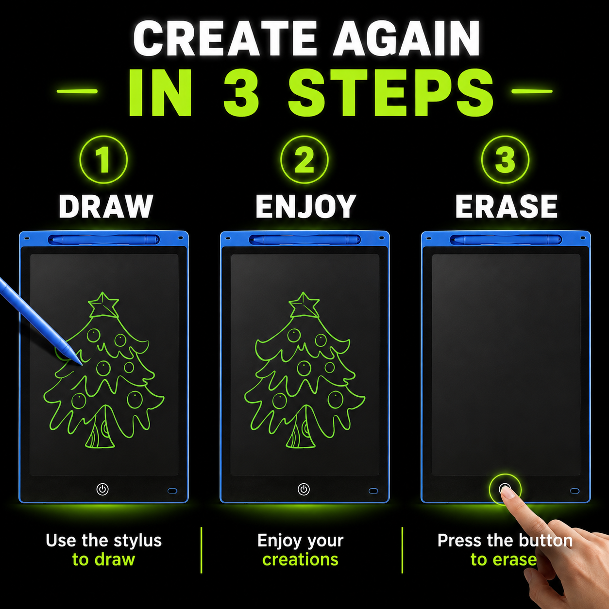 DailyScroll DoodleSlate™ LCD Writing Tablet - image 3