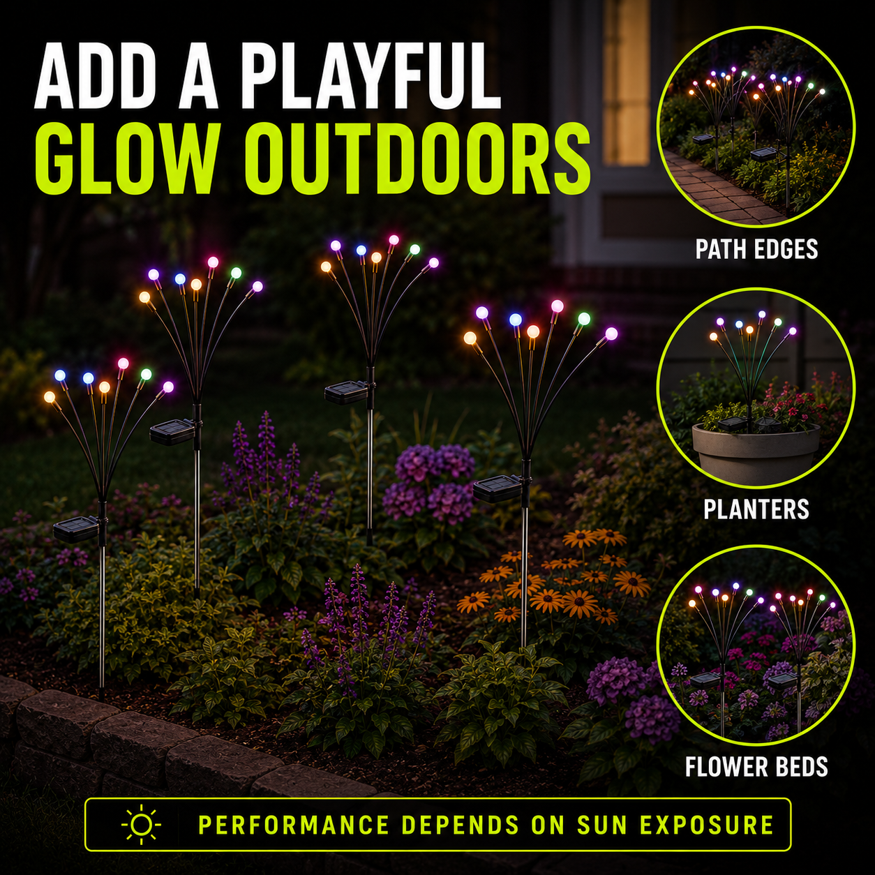 DailyScroll FireflyGlow™ Solar Garden Lights - image 4