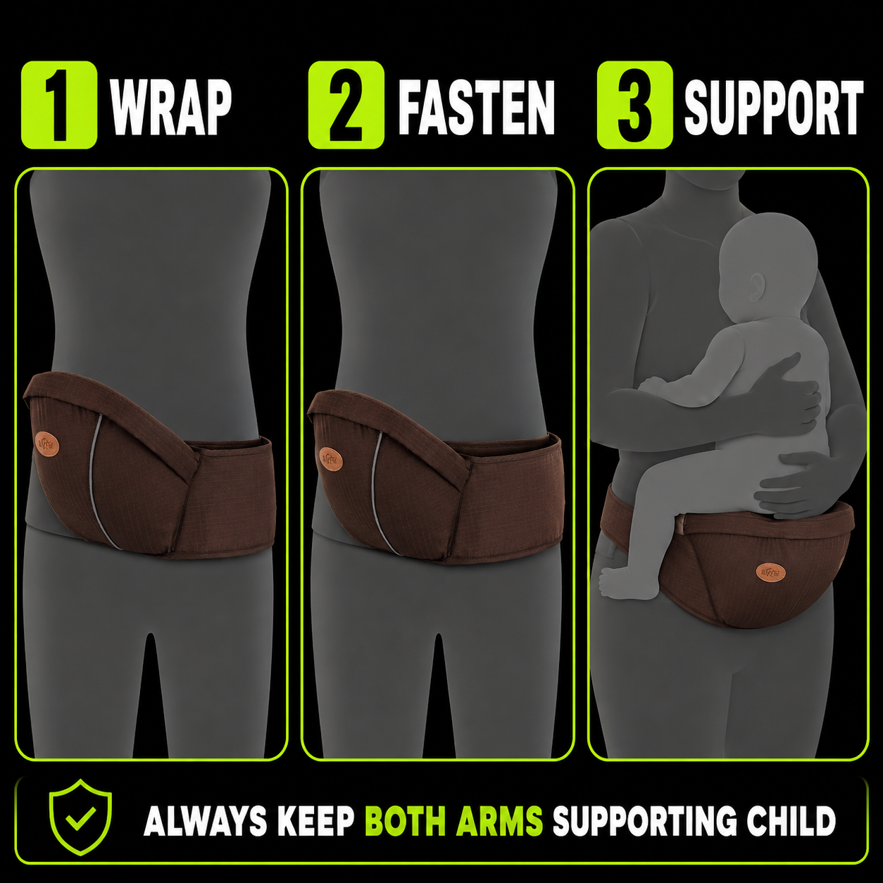 DailyScroll HipHug™ Baby Hip Seat Carrier - image 3