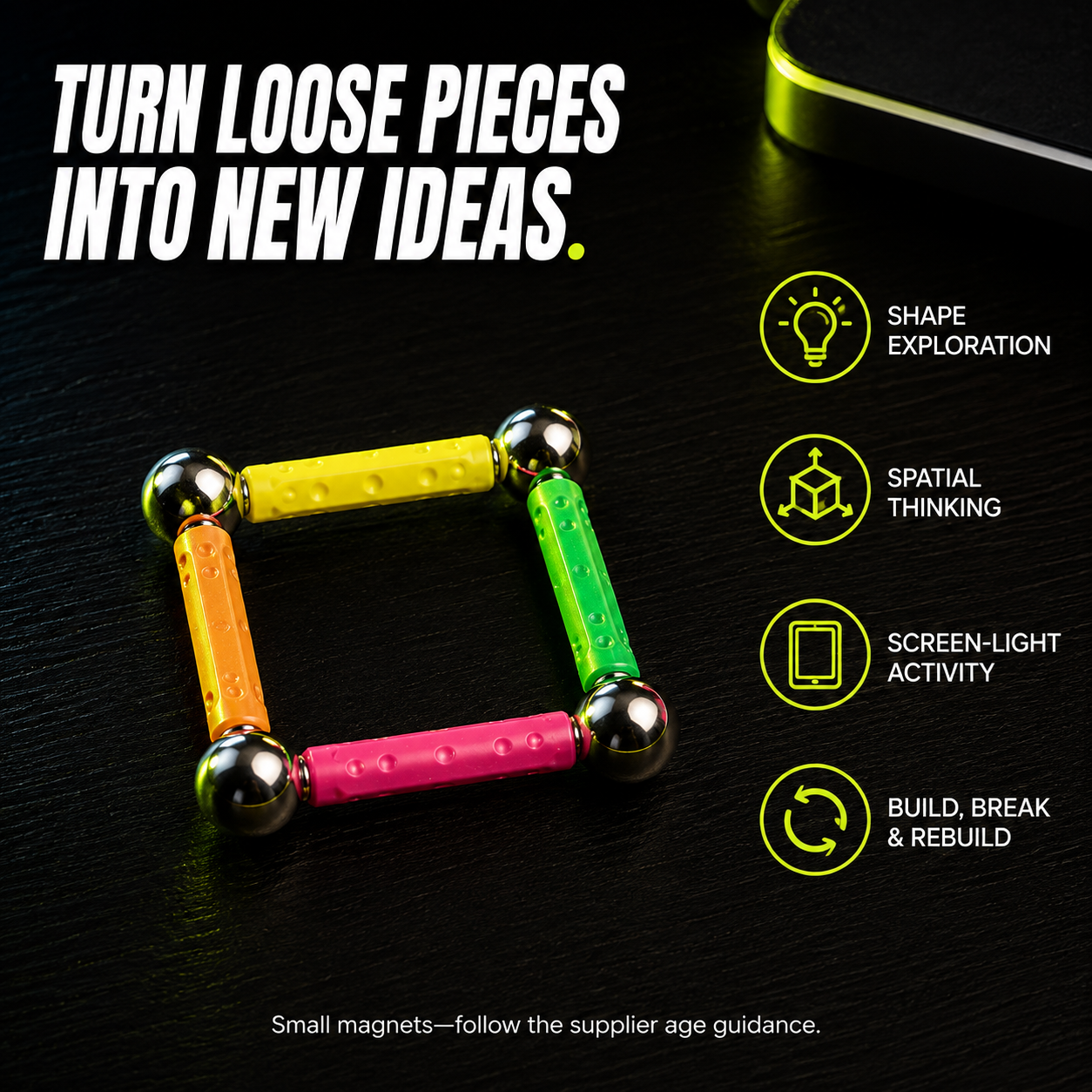 DailyScroll MagnaBuild™ Magnetic Sticks & Balls - image 4