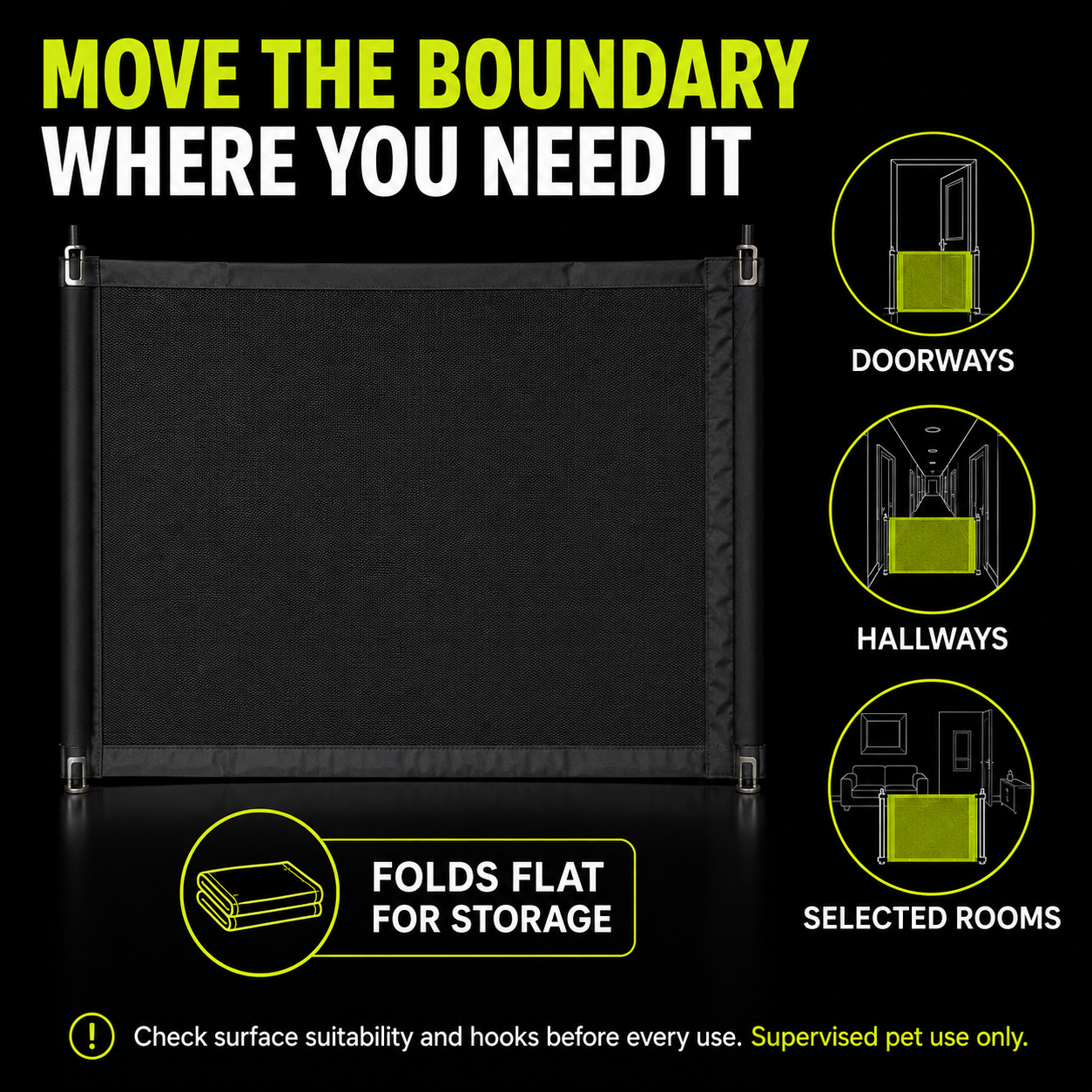 DailyScroll PawGuard™ Portable Pet Safety Gate - image 3