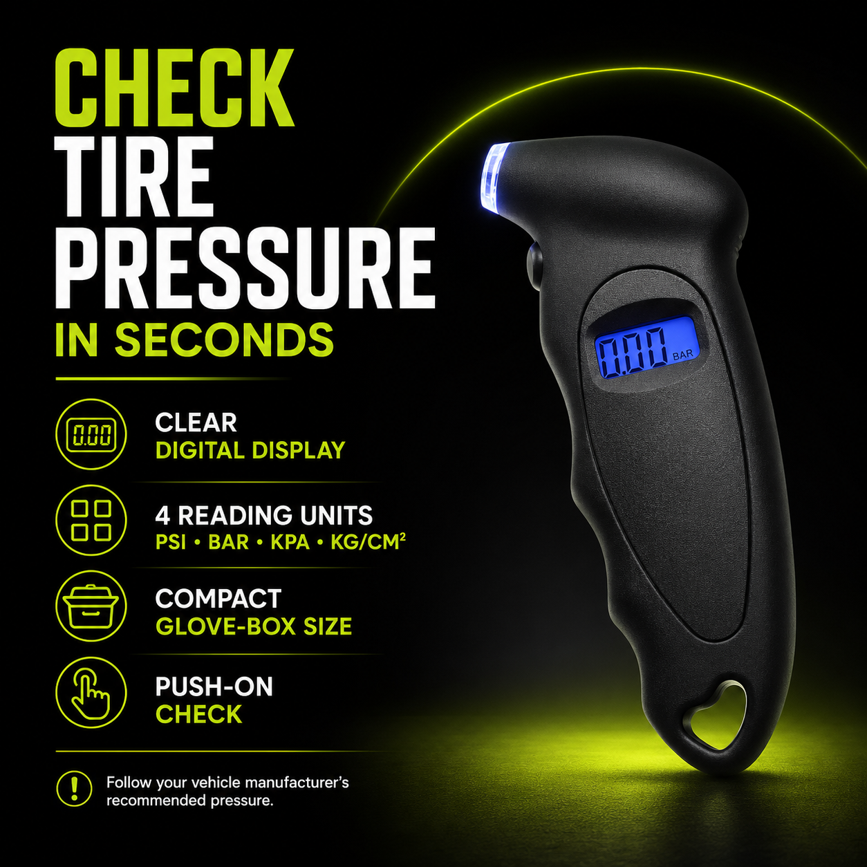DailyScroll PressureCheck™ Digital Tire Gauge - image 1