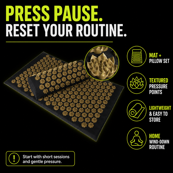 DailyScroll PressurePause™ Acupressure Mat Set