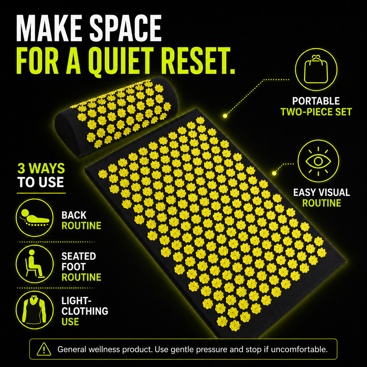 DailyScroll PressurePause™ Acupressure Mat Set - image 4