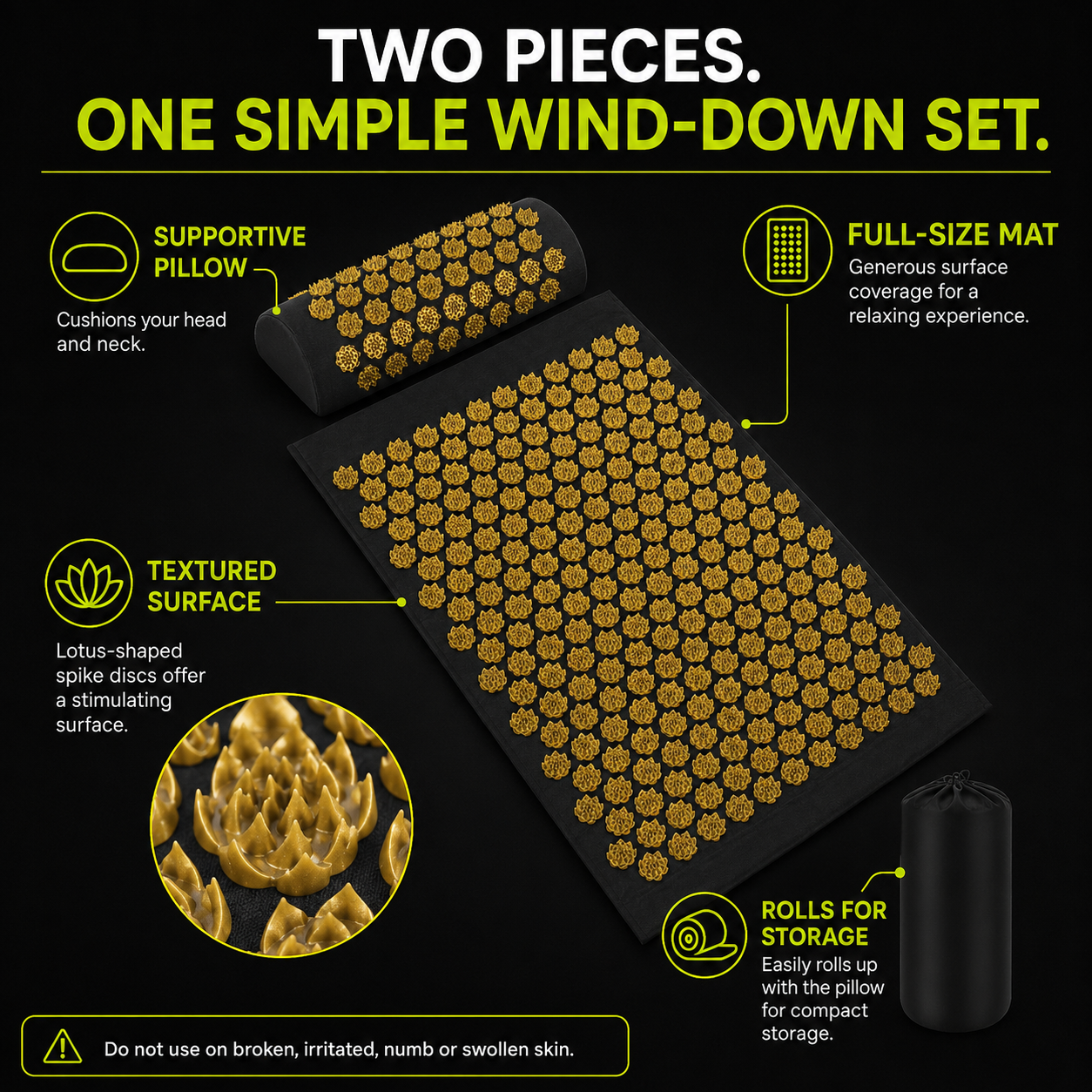 DailyScroll PressurePause™ Acupressure Mat Set - image 3