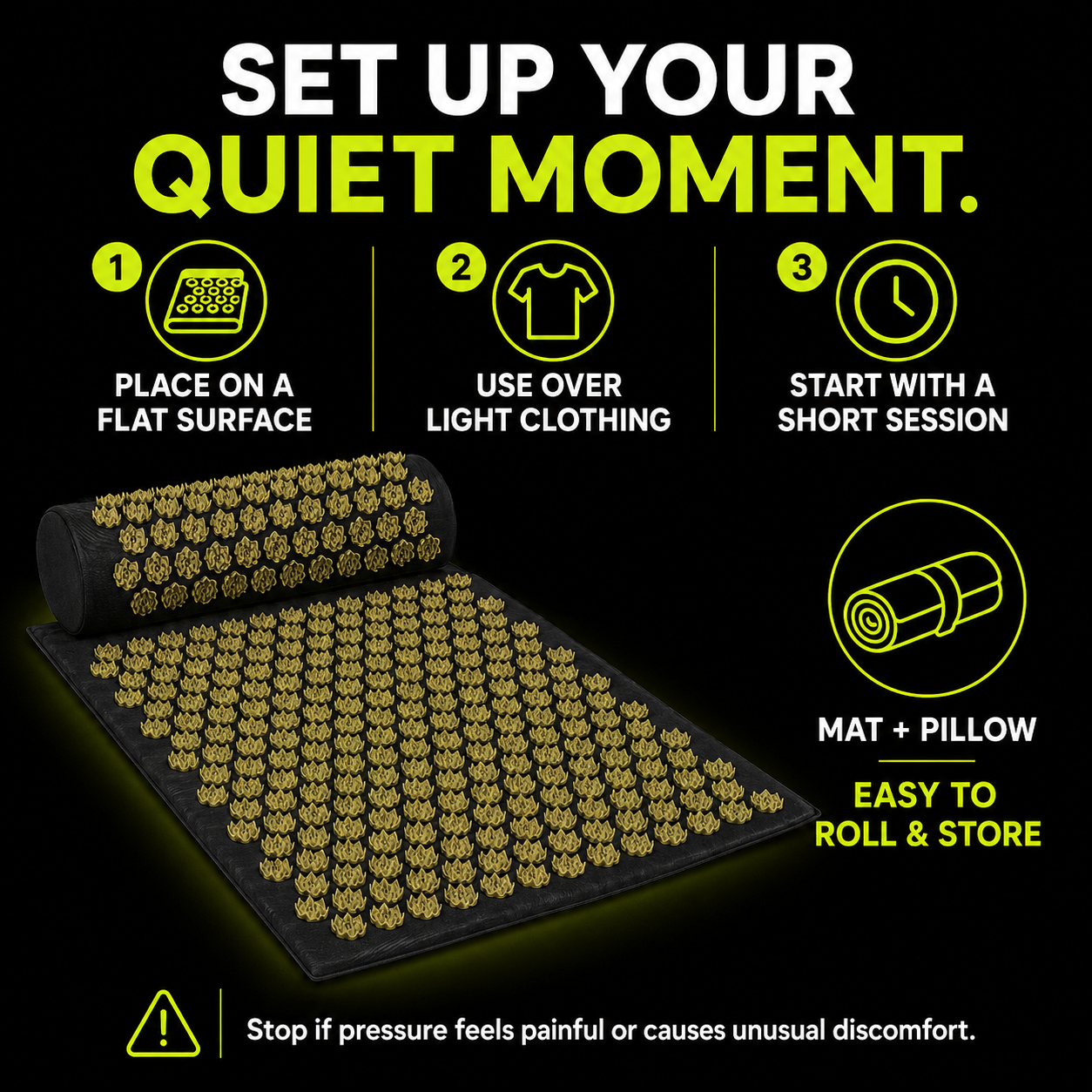 DailyScroll PressurePause™ Acupressure Mat Set - image 2