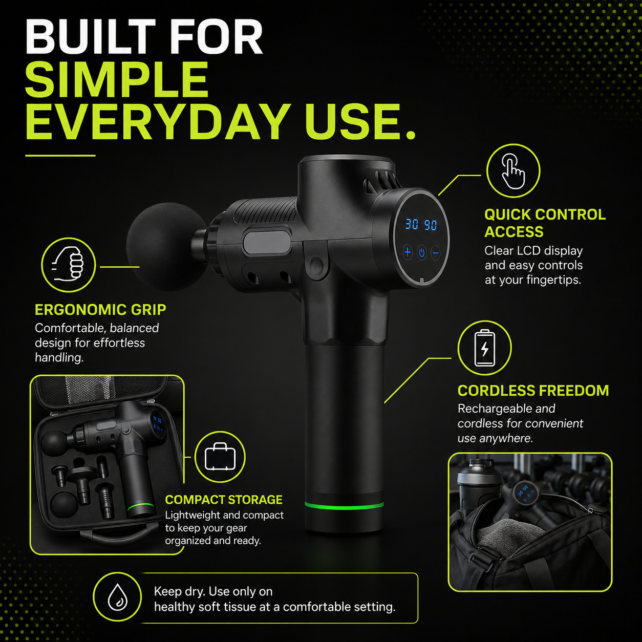 DailyScroll PulsePro™ Massage Gun - image 5