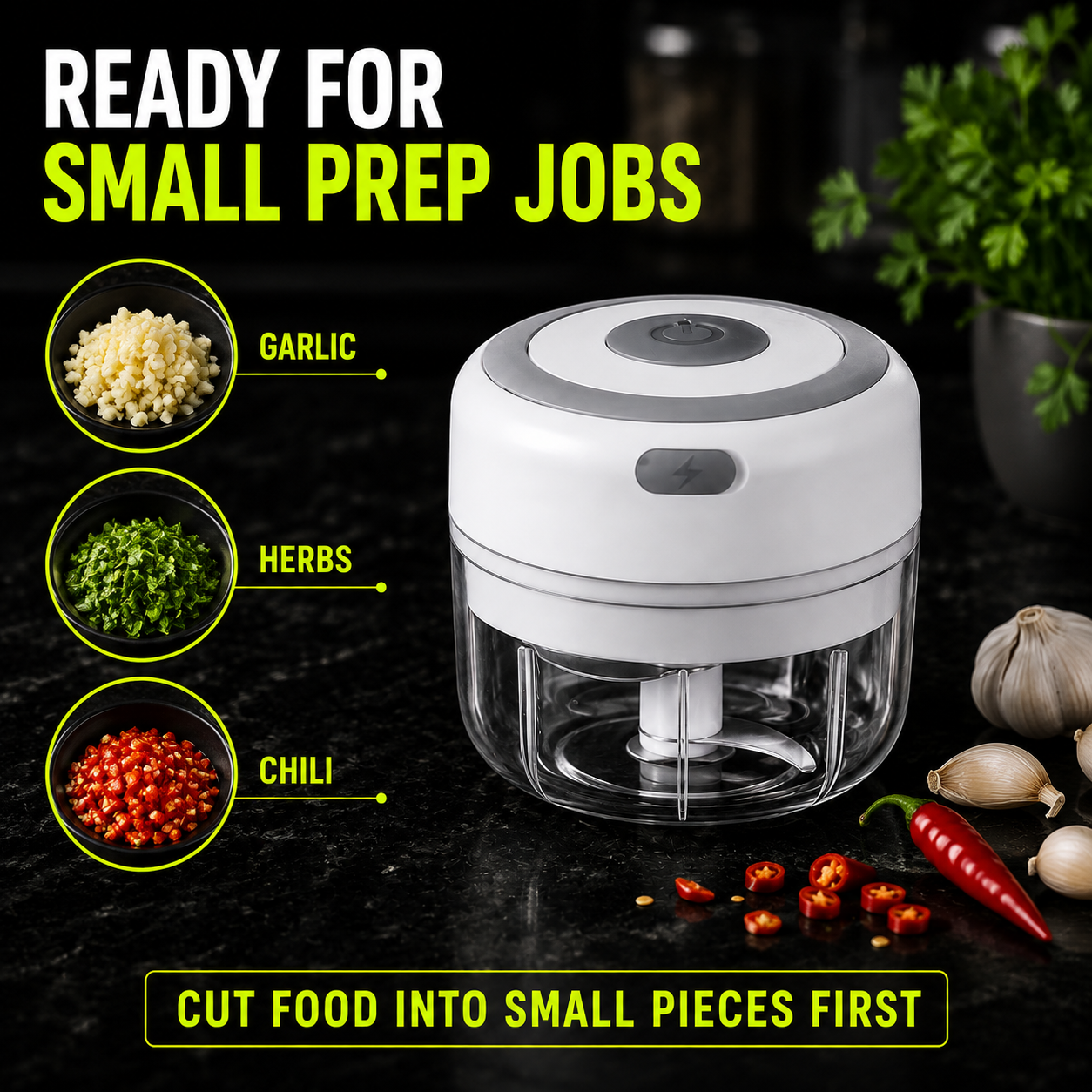DailyScroll QuickMince™ Mini Food Chopper - image 4
