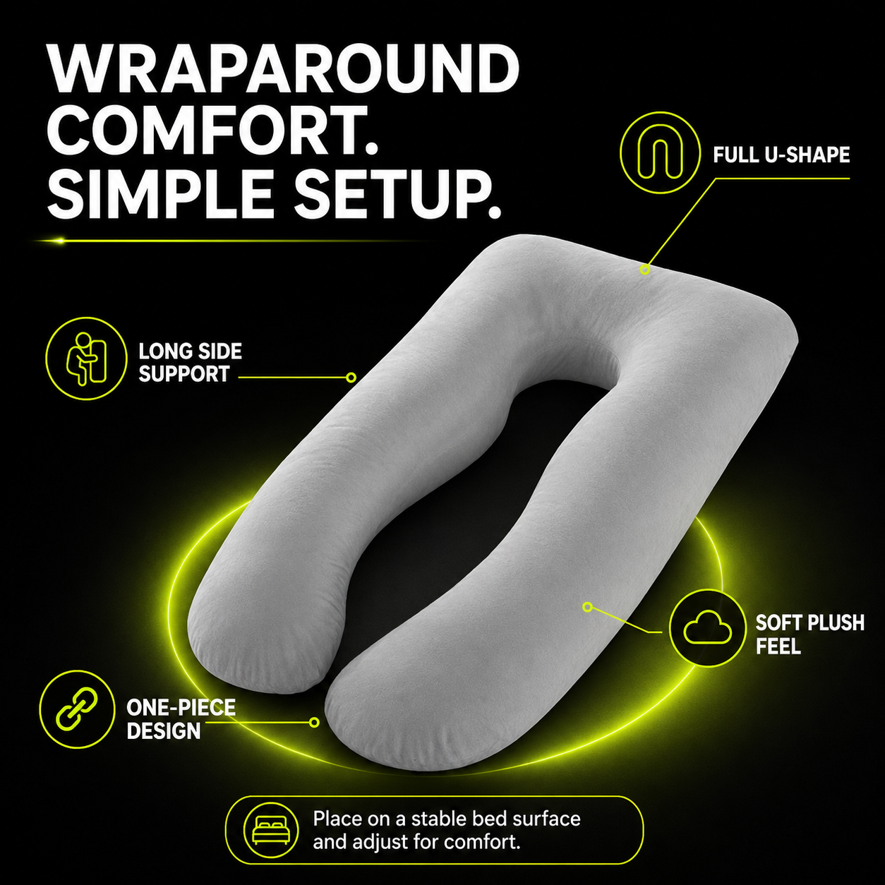 DailyScroll RestNest™ U-Shaped Maternity Pillow - image 2