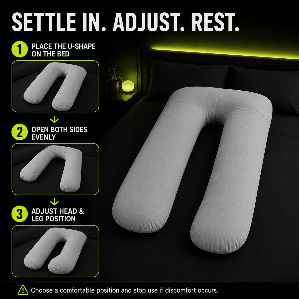 DailyScroll RestNest™ U-Shaped Maternity Pillow - image 3