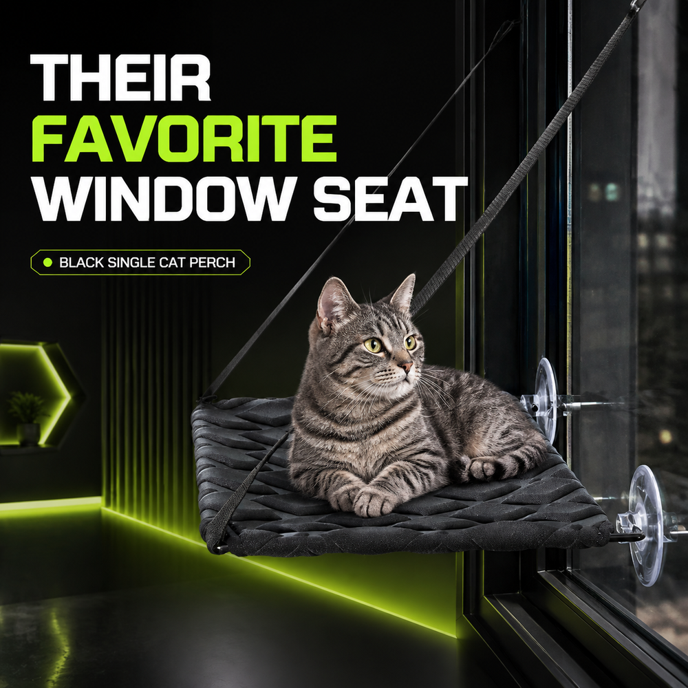 DailyScroll SkyPerch™ Cat Window Hammock