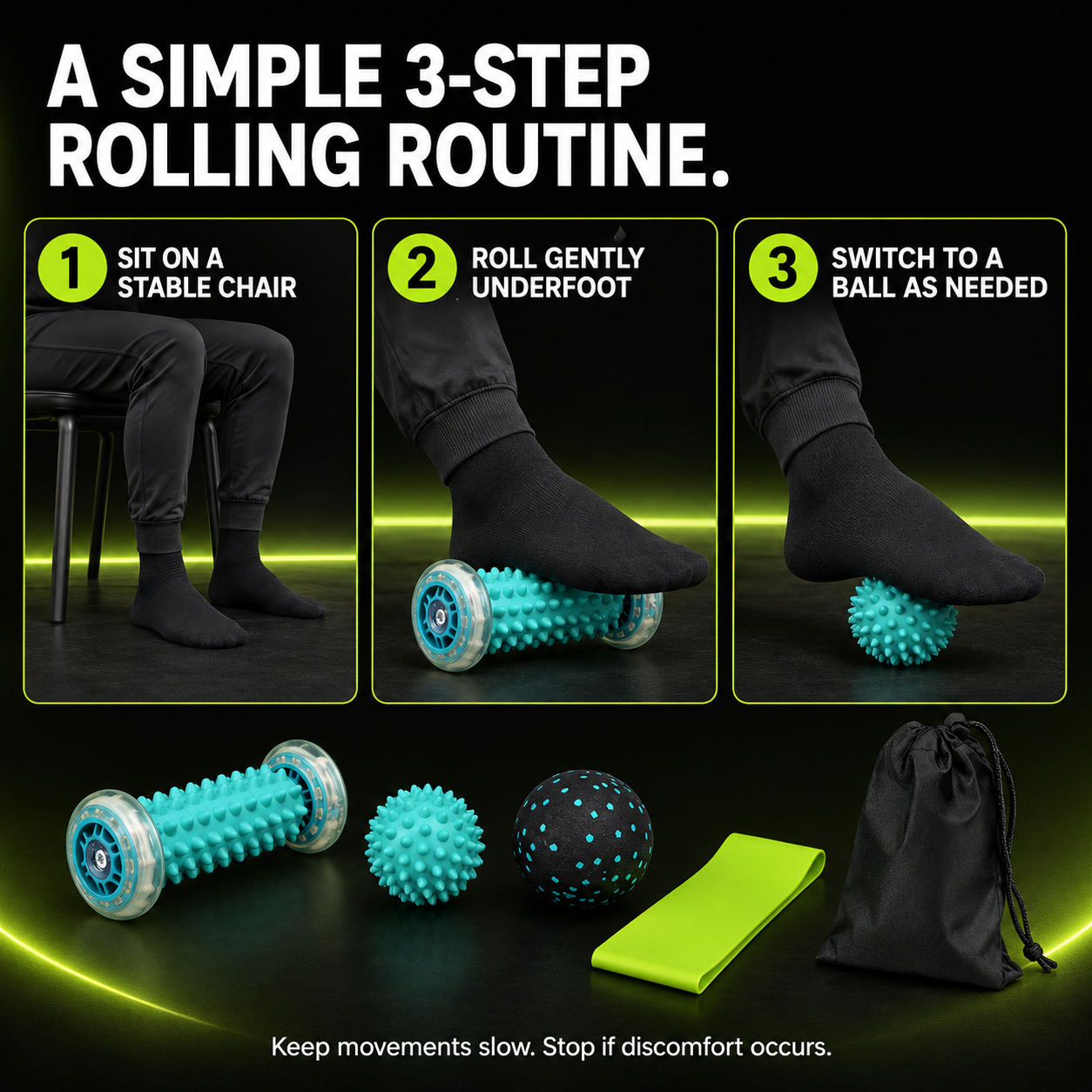 DailyScroll SoleRoll™ Foot Massage Set - image 3