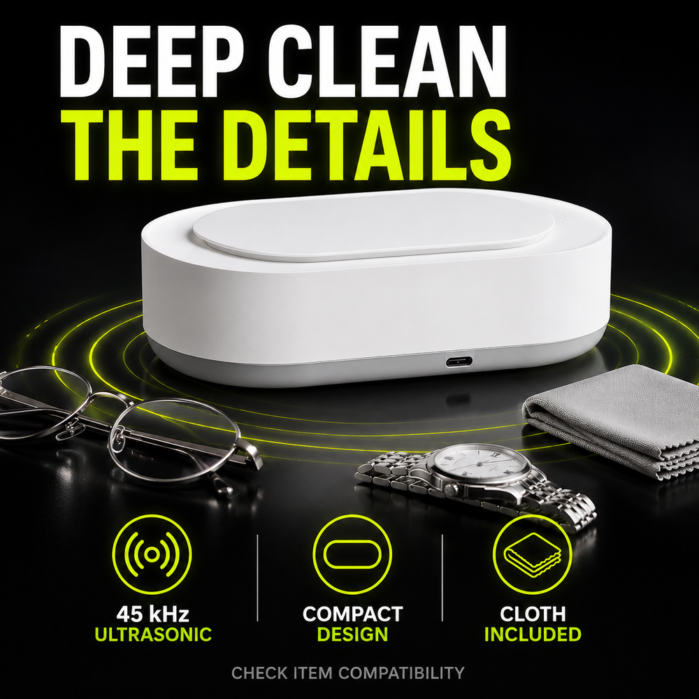 DailyScroll SparkBath™ Ultrasonic Cleaner