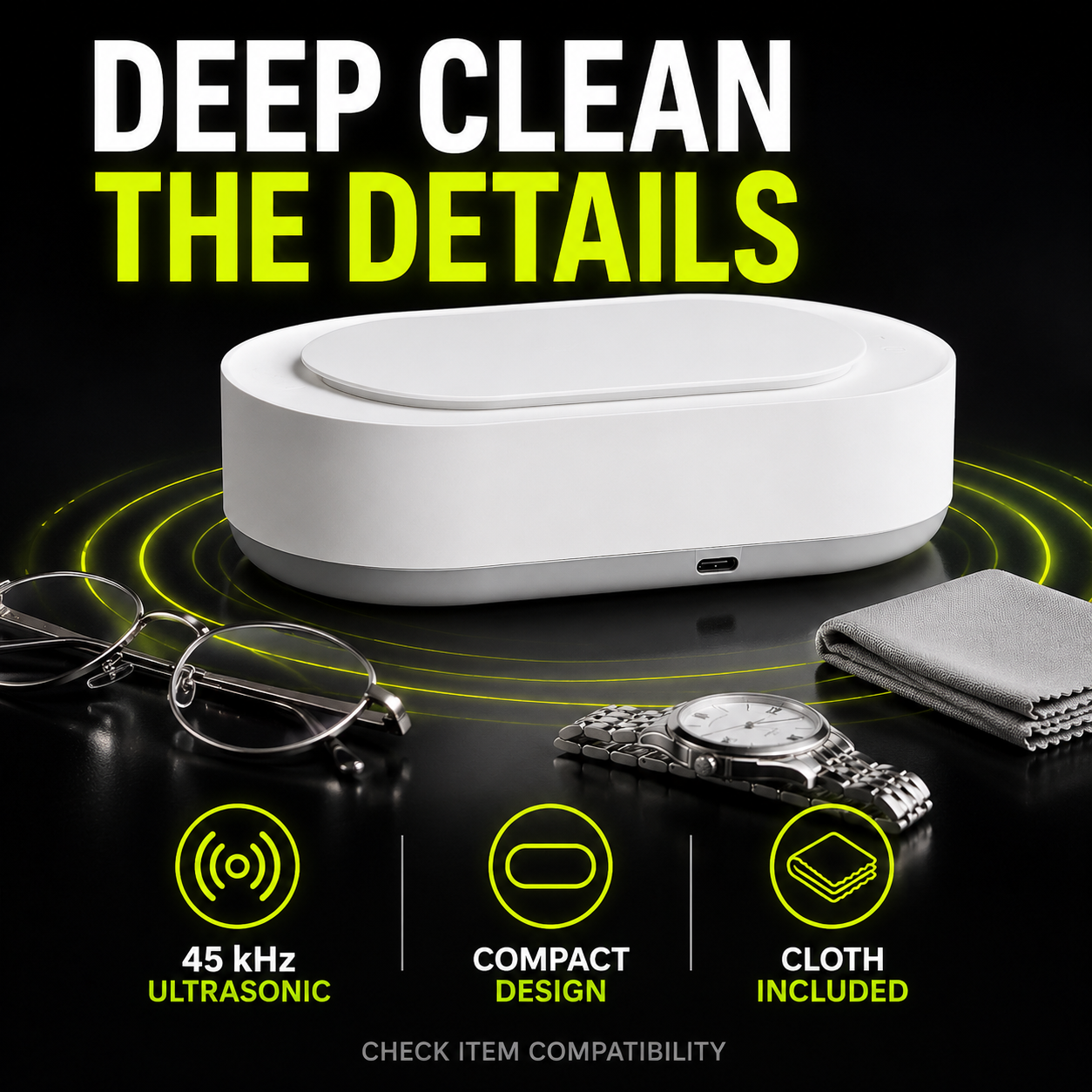 DailyScroll SparkBath™ Ultrasonic Cleaner - image 1