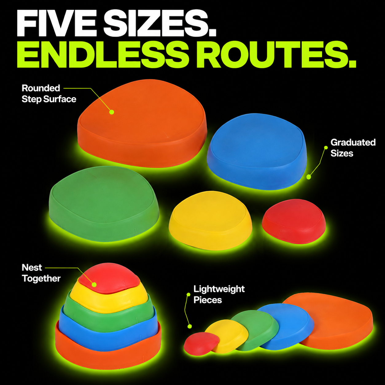 DailyScroll StepScape™ Balance Stepping Stones - image 2