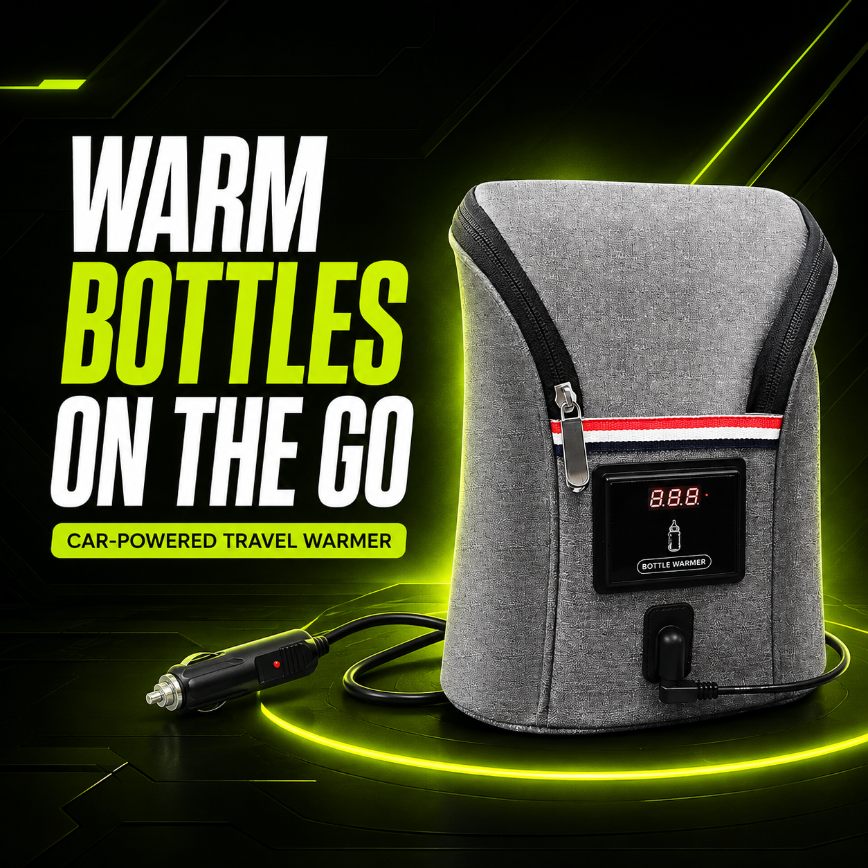 DailyScroll WarmGo™ 12V Travel Bottle Warmer - image 1