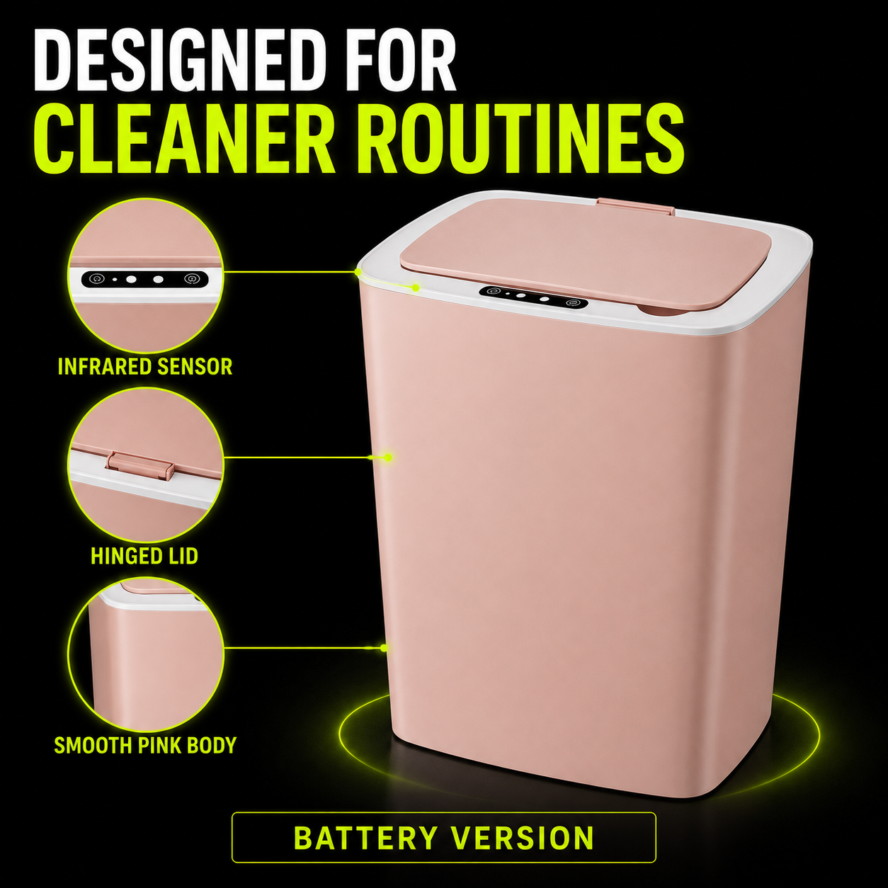 DailyScroll WaveBin™ Touchless Trash Can - image 2