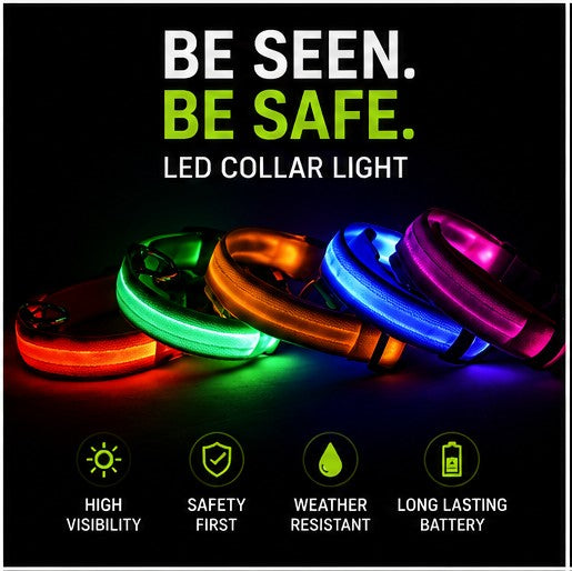 DailyScroll GlowGuard™ LED Safety Dog Collar - image 5
