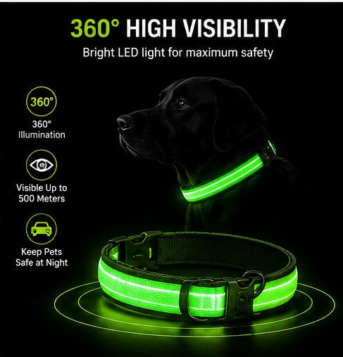 DailyScroll GlowGuard™ LED Safety Dog Collar - image 4