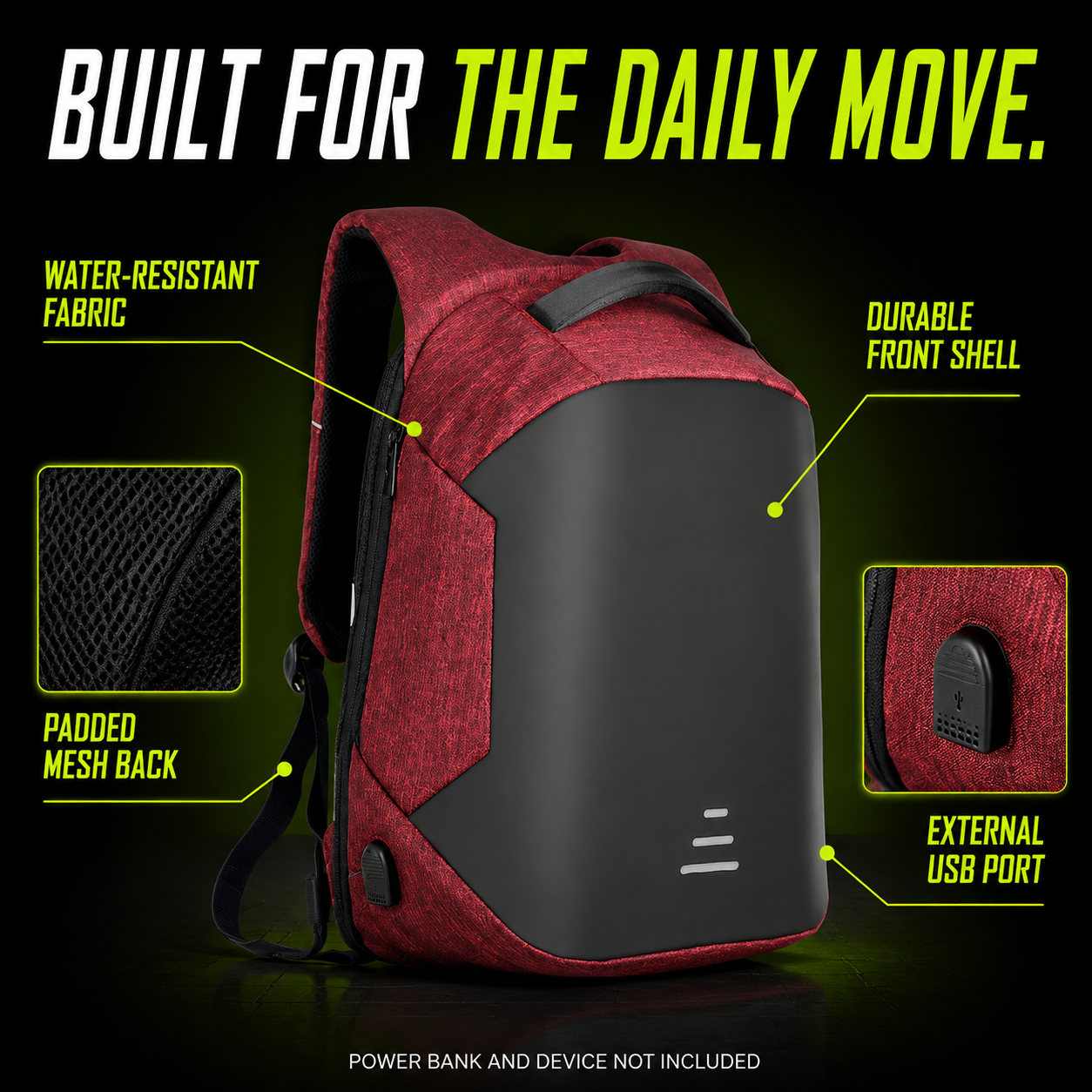 DailyScroll SafePort™ USB Travel Backpack - image 2
