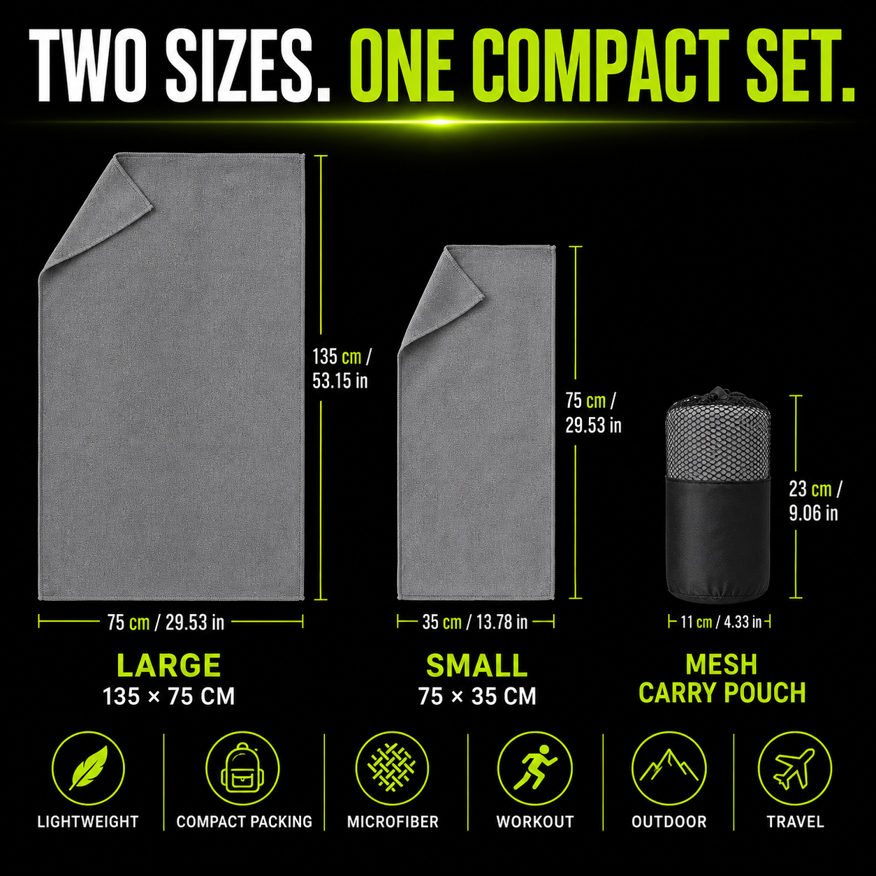 DailyScroll TrailDry™ Travel Towel Set - image 2