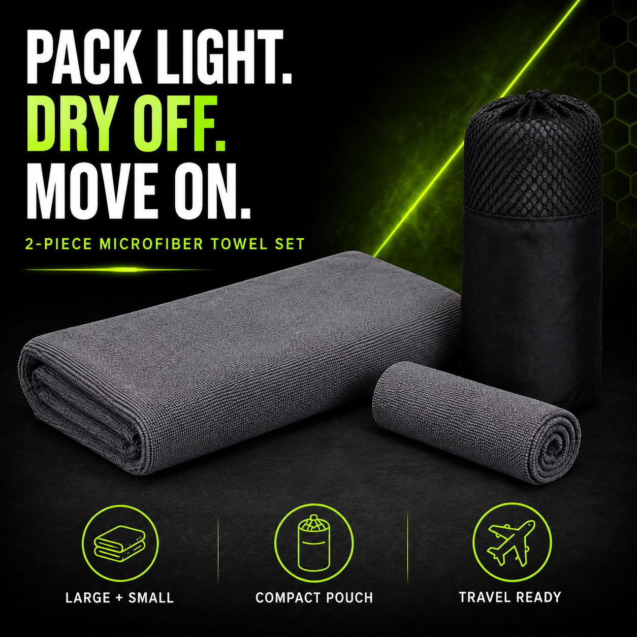 DailyScroll TrailDry™ Travel Towel Set - image 1
