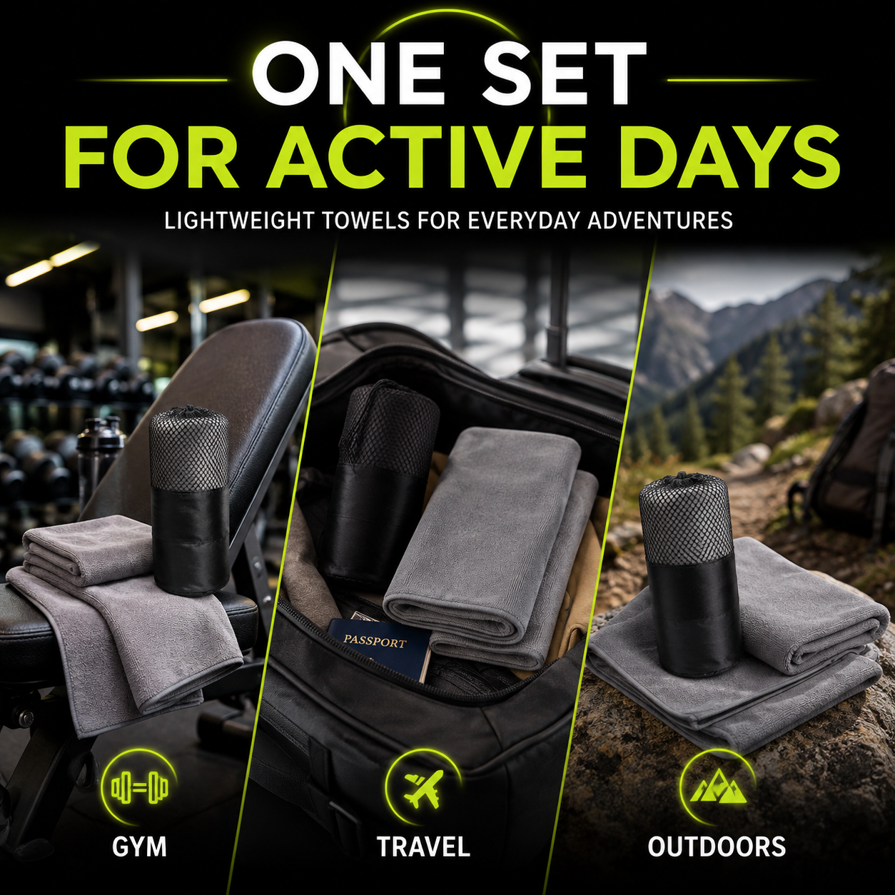 DailyScroll TrailDry™ Travel Towel Set - image 4