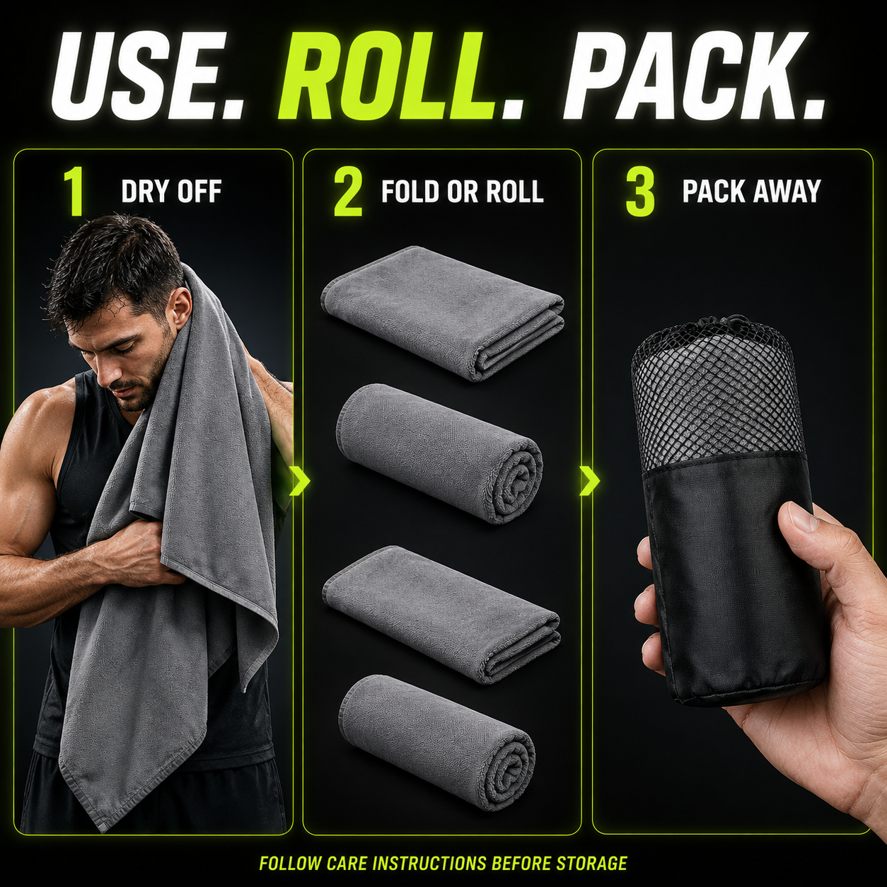 DailyScroll TrailDry™ Travel Towel Set - image 3